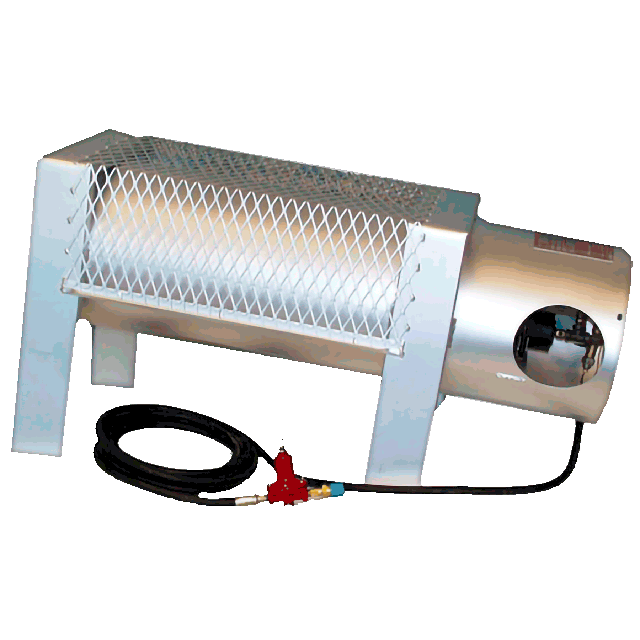 Heater 375000 BTU direct-fired propane