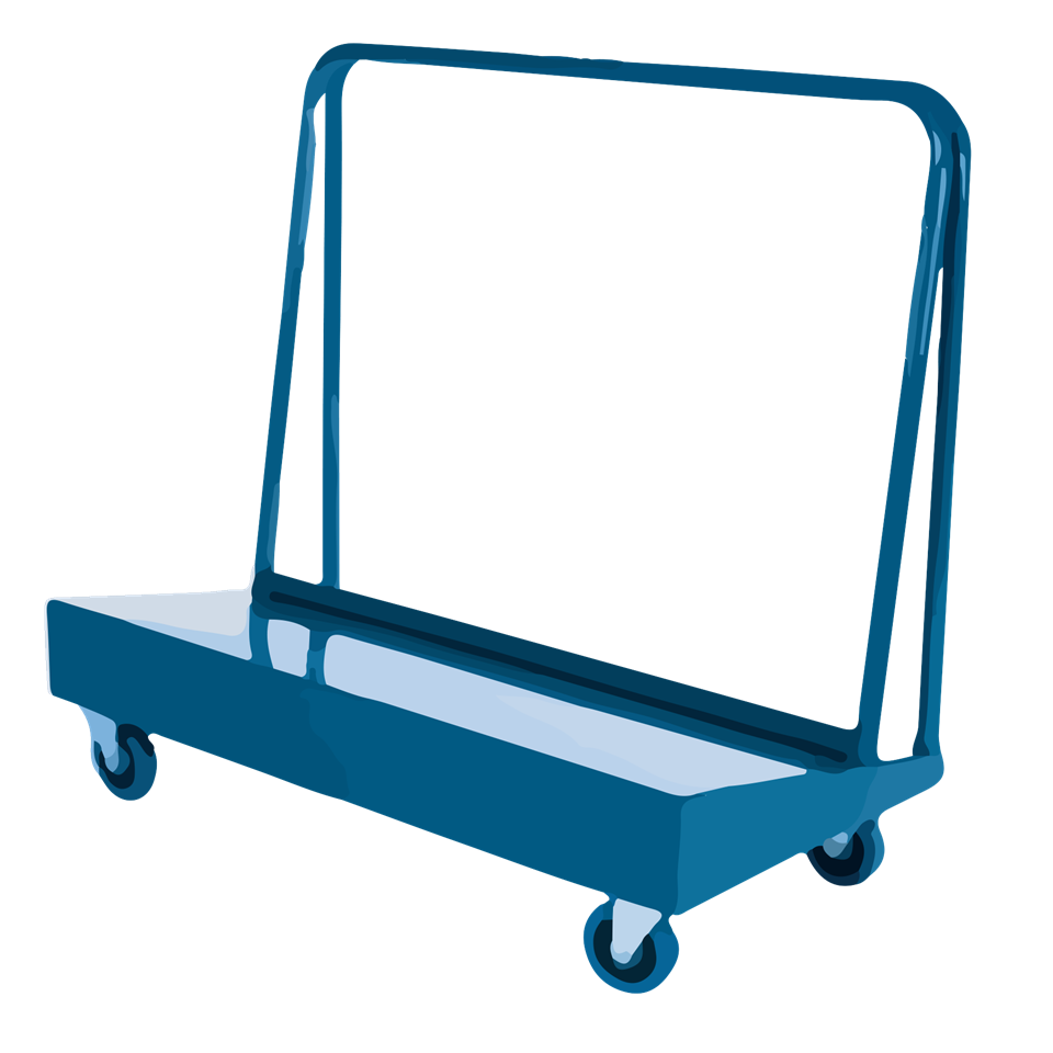 Chariot à panneau 24 po x 48 po 2000 lb