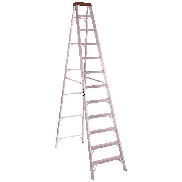 Aluminum step ladder 12 ft