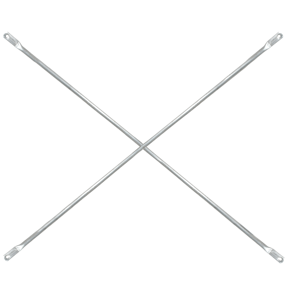 Scaffold cross brace 7 ft x 2 ft - red